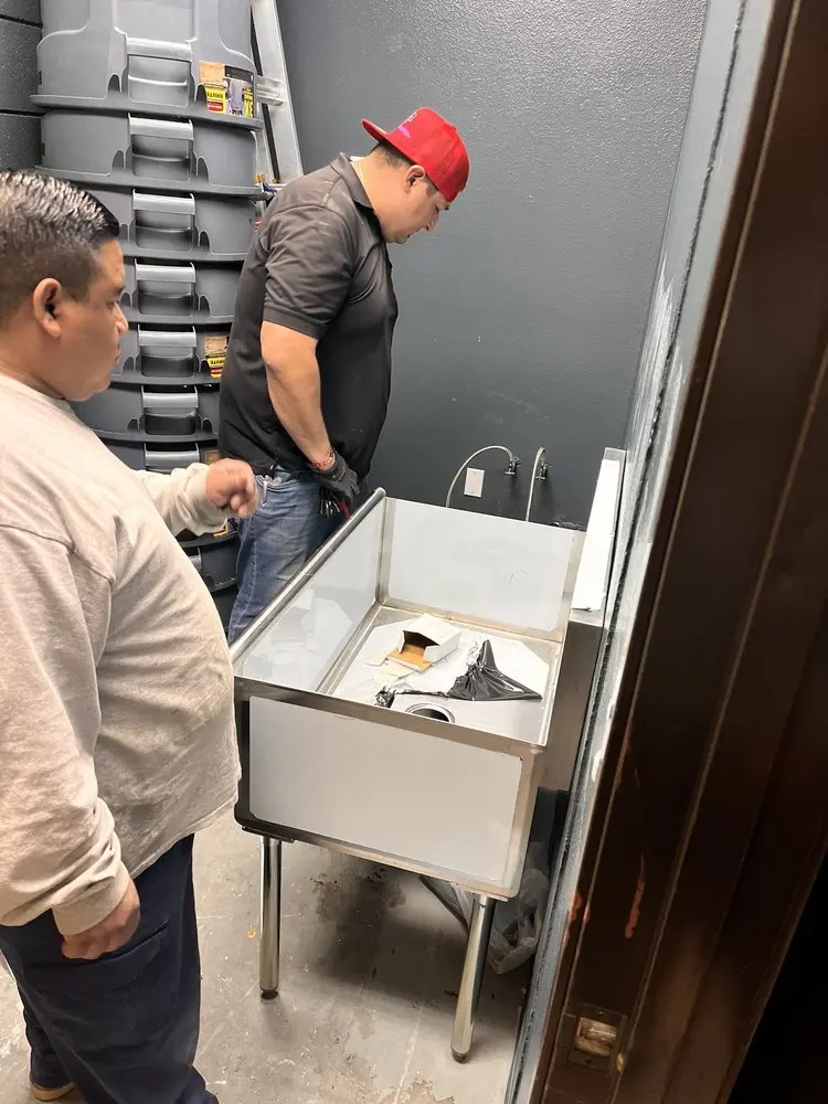 Commercial plumbing and sink installation in Northwest